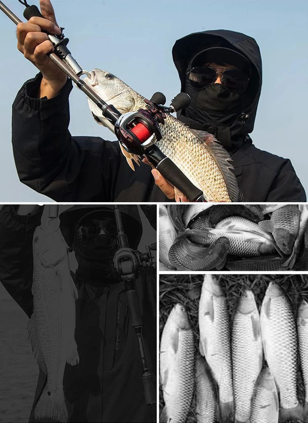 China China SIECHI Carbon Fiber Spinning Rod Telescopic Fishing Rod 1.8M 2.1M 2.4M 2.7M Casting Lure Feeder Rod Super Hard Carp Fishing Pole