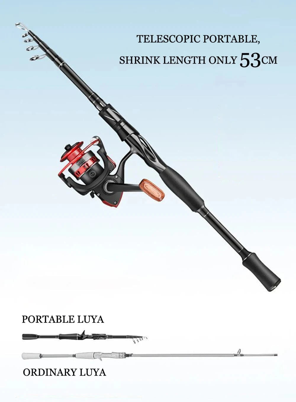 China China SIECHI Carbon Fiber Spinning Rod Telescopic Fishing Rod 1.8M 2.1M 2.4M 2.7M Casting Lure Feeder Rod Super Hard Carp Fishing Pole