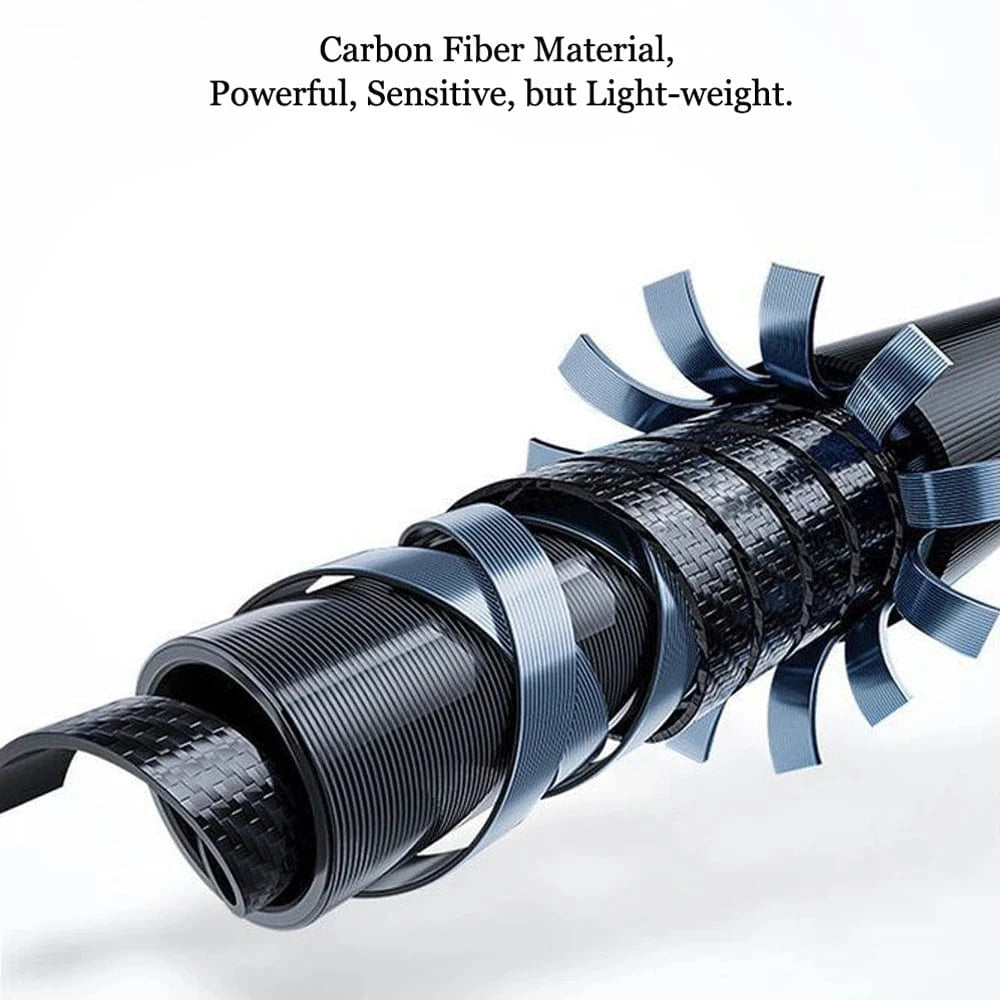 China China SIECHI Carbon Fiber Spinning Rod Telescopic Fishing Rod 1.8M 2.1M 2.4M 2.7M Casting Lure Feeder Rod Super Hard Carp Fishing Pole