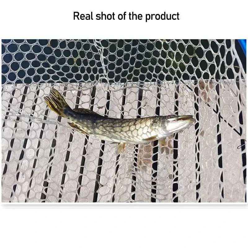 China China Silicone Fishing Net Head Durable Fly Fishing Replacement Mesh Net 30cm 50cm 60cm Depth Mesh Landing Net Fishing Accessory Tool