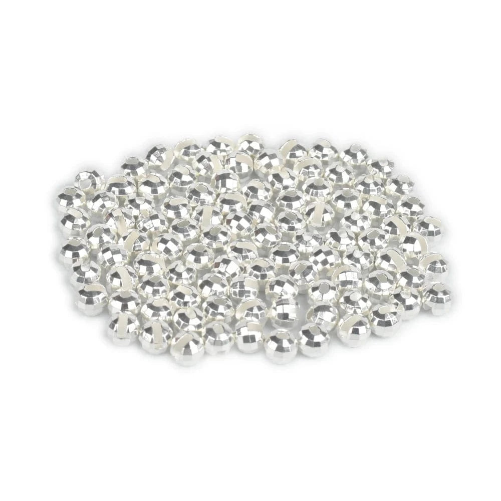 China China SILVER / 3.5mm Elite TG Tungsten Faceted Slotted Beads, 2.0-4.0mm Fly Tying DIY Material, Fly Fishing Jig Trout Perch Crappie Lure Tackel