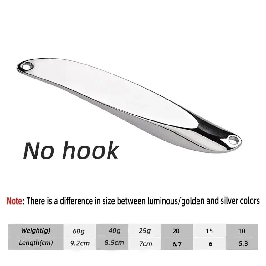 China China Silver-no hook / 56g or 60g Trout Spoon Fishing Lures spinner bait Wobblers Jig Lures pesca isca artificial VIB Sequins Hard Baits for Carp Fishing Tackle