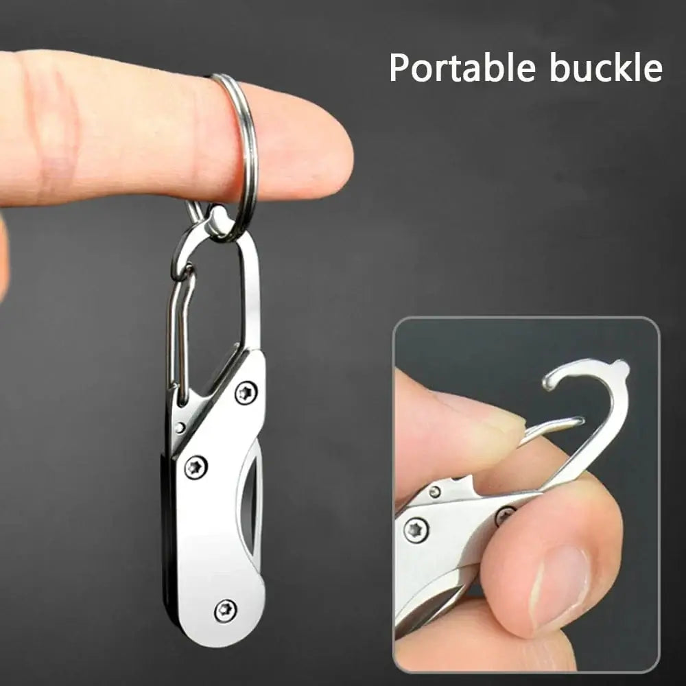 China China silvery Mini High Hardness All Steel Portable Folding Knife Outdoor Camping Knives Fishing Knife Keychain Unboxing Knives