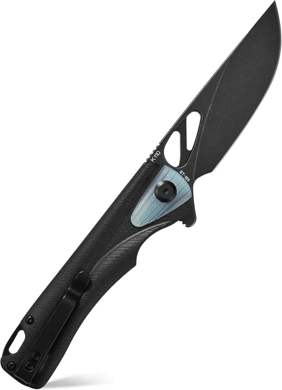 China China Sitivien ST165 Folding Knife K110 Steel Blade with G10 Handle EDC Tool Knife Pocket Knife for Outdoor Camping Hiking Fishing