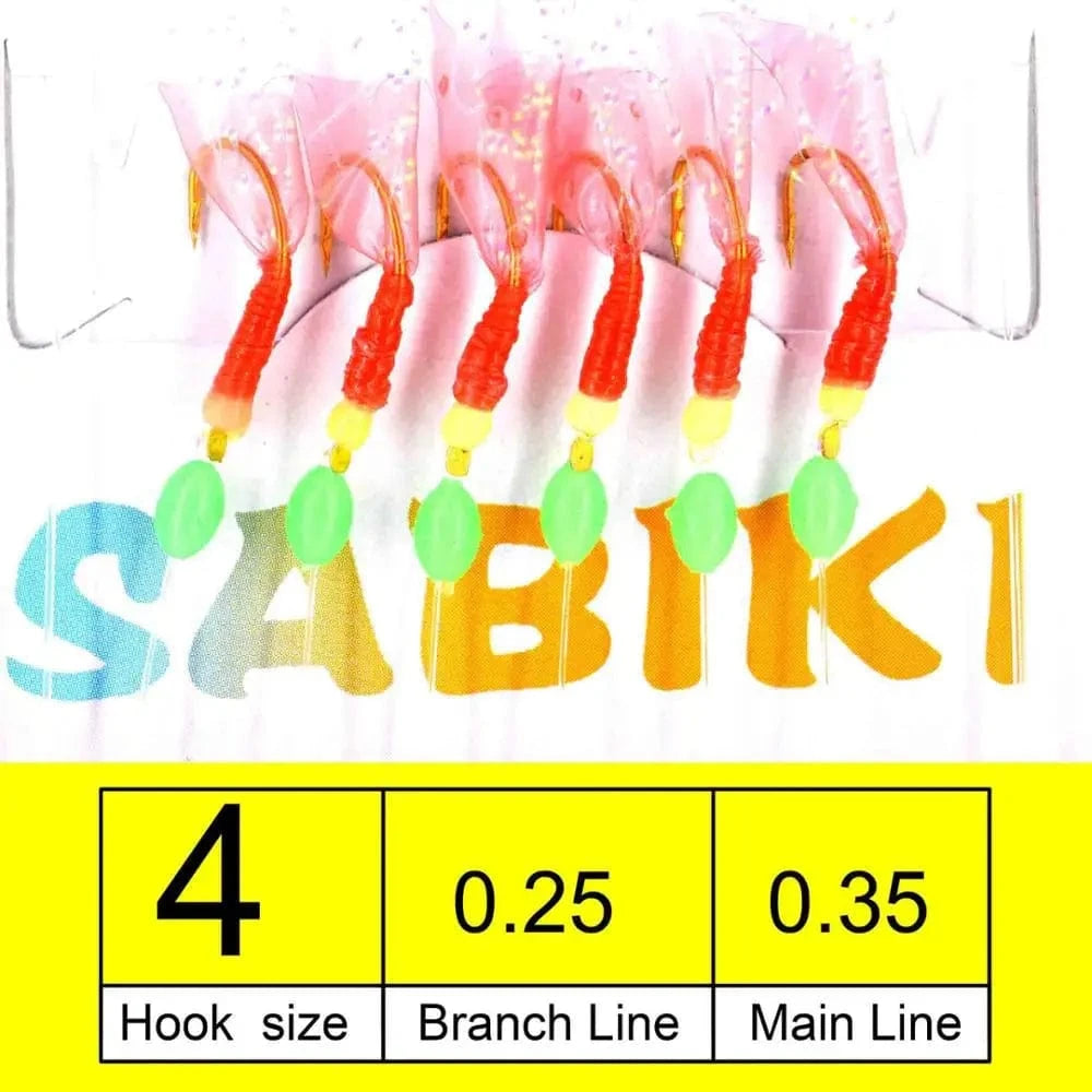 China China Size  04 5 Packs High Quality Sabiki Sea Fishing Lures Rigs Hooks Saltwater Soft Fishing Lure Tackle For Big Game de pesca