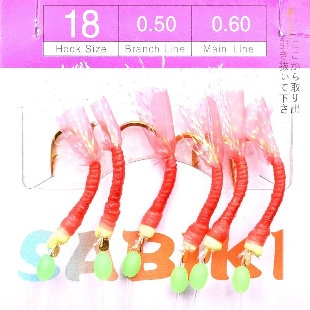 China China Size 18 5 Packs High Quality Sabiki Sea Fishing Lures Rigs Hooks Saltwater Soft Fishing Lure Tackle For Big Game de pesca