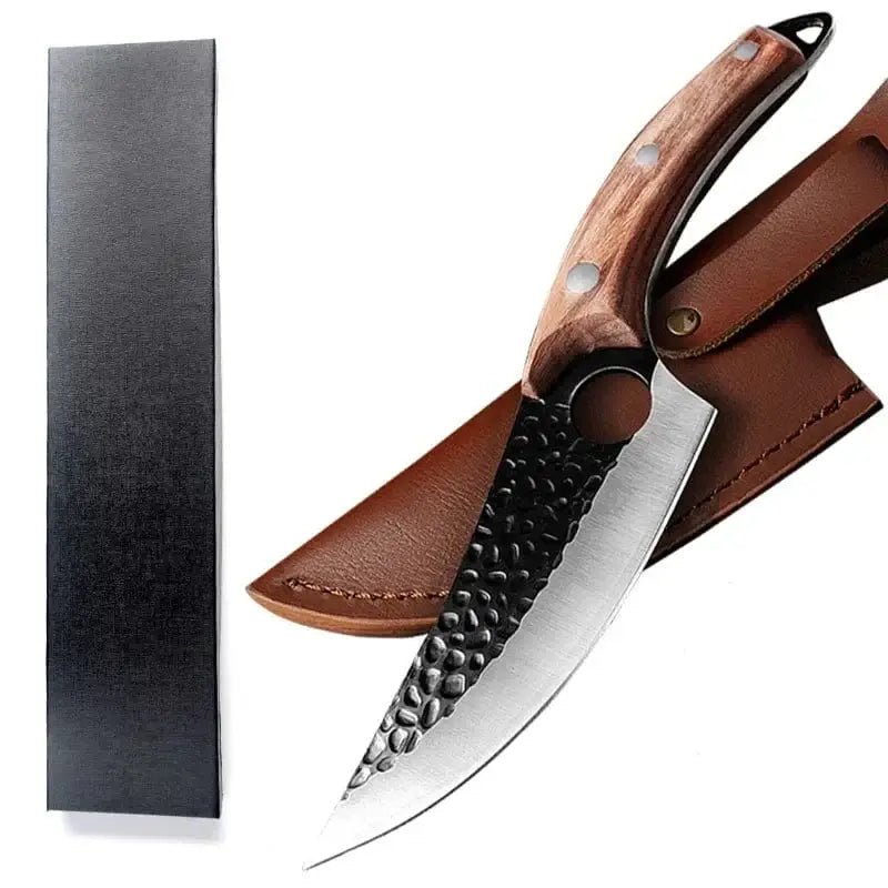 China China Size 23 Stainless Steel Kitchen Boning Knife Handmade Fishing Knife Meat Cleaver Outdoor Cooking Cutter Butcher knife Cutter