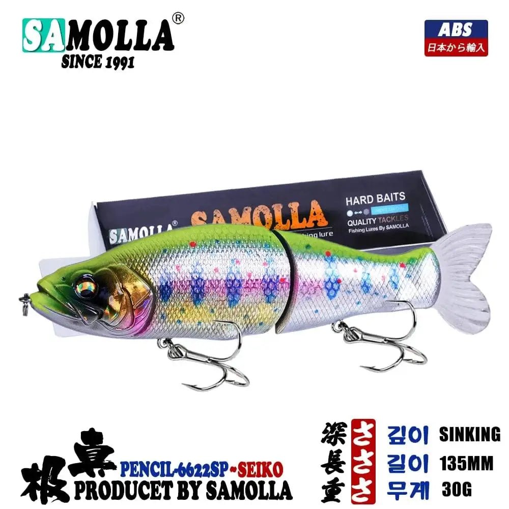 China China Slate Gray Slow Sinking SwimBaits Fishing Lures 30G Whopper Vibration Soft Tail or Pike And Bass Hard Baits  Isca Artificiall Accessories