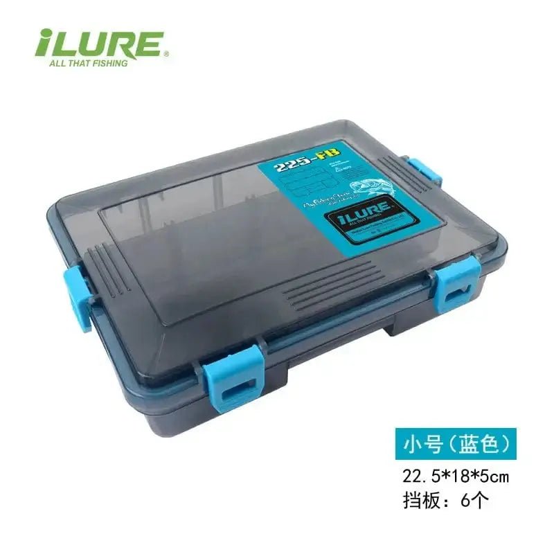 China China Small size blue ILURE Fishing Tackle Box Large Capacity Waterproof Fishing Accessories Fish Hook Storage Lure Bait Organizer Boxes Fishing Goods
