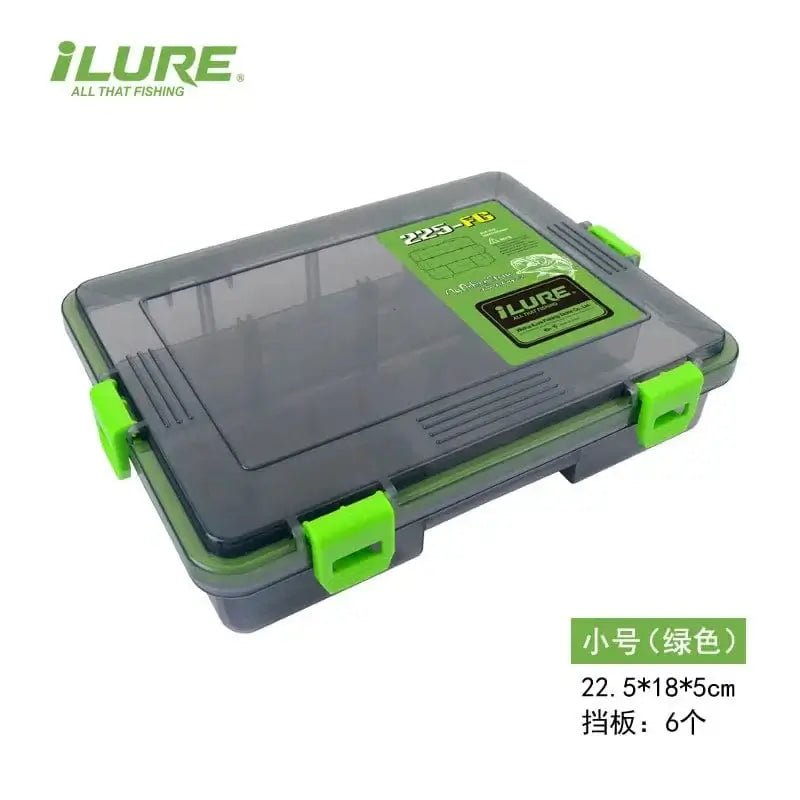 China China Small size green ILURE Fishing Tackle Box Large Capacity Waterproof Fishing Accessories Fish Hook Storage Lure Bait Organizer Boxes Fishing Goods