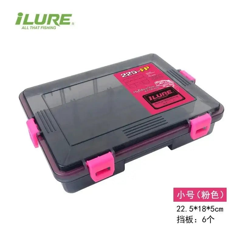 China China Small size pink ILURE Fishing Tackle Box Large Capacity Waterproof Fishing Accessories Fish Hook Storage Lure Bait Organizer Boxes Fishing Goods