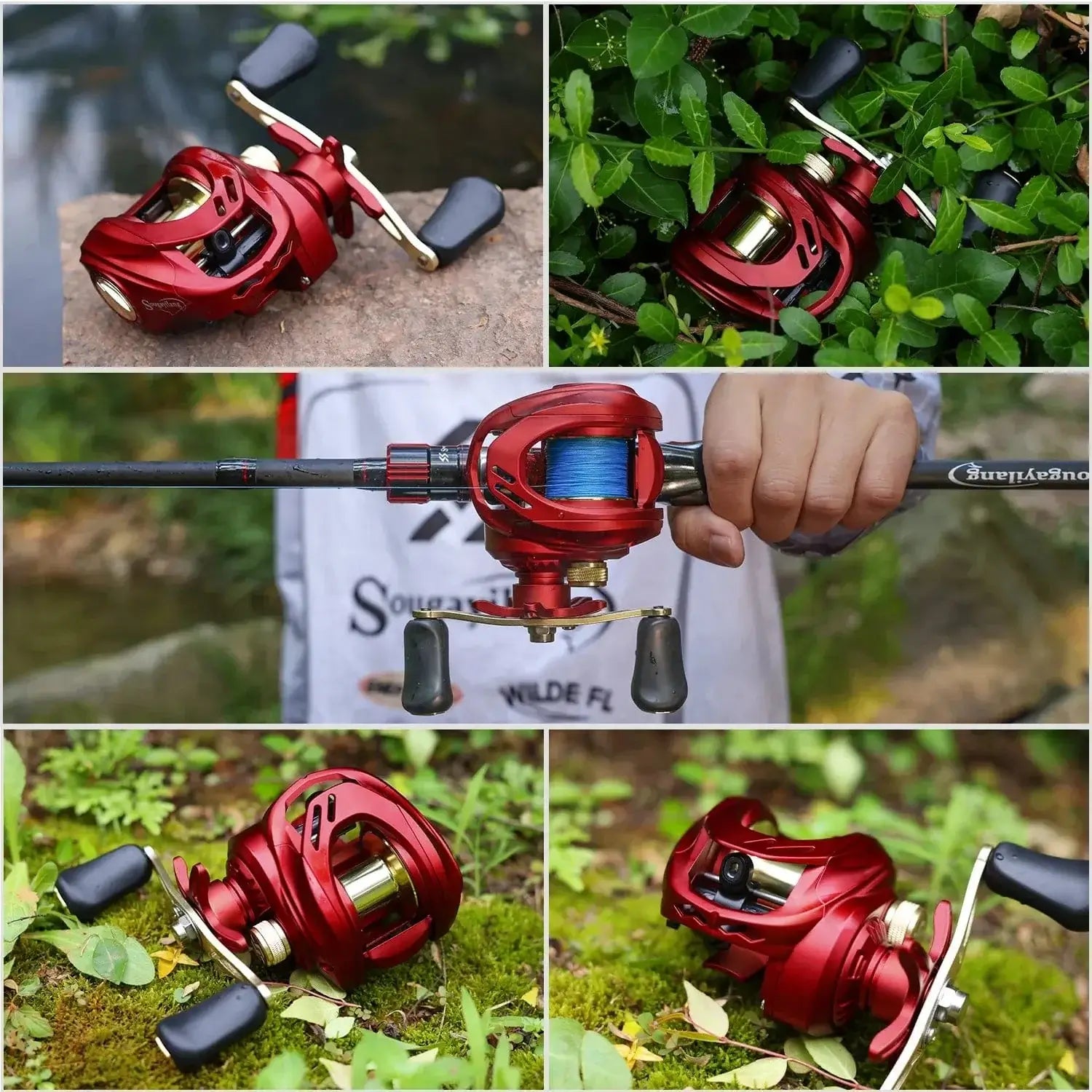 China China Sougayilang Baitcasting Fishing Reel 7.2:1 High Speed Gear Ratio Max Drag 10kg Casting Reel for Bass Pike Fishing Tools