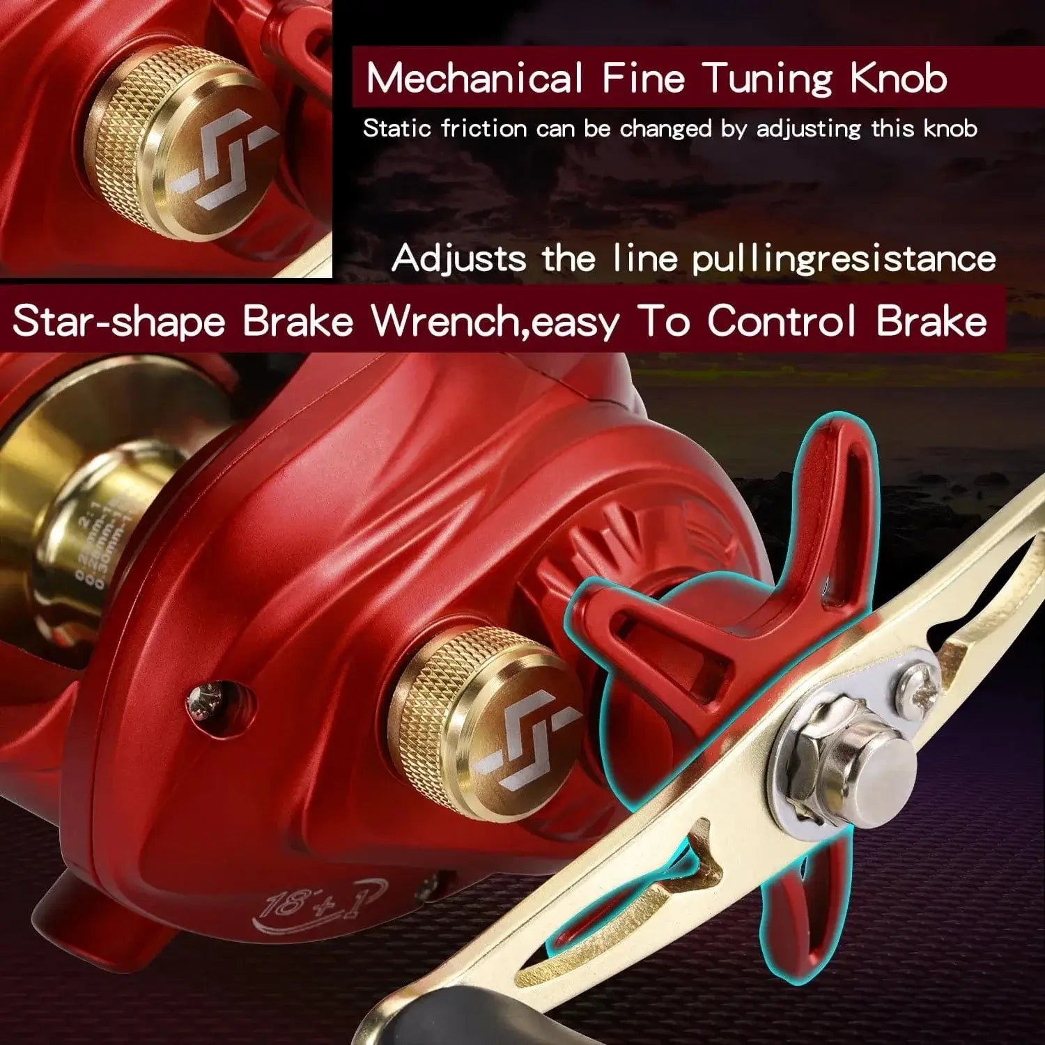 China China Sougayilang Baitcasting Fishing Reel 7.2:1 High Speed Gear Ratio Max Drag 10kg Casting Reel for Bass Pike Fishing Tools