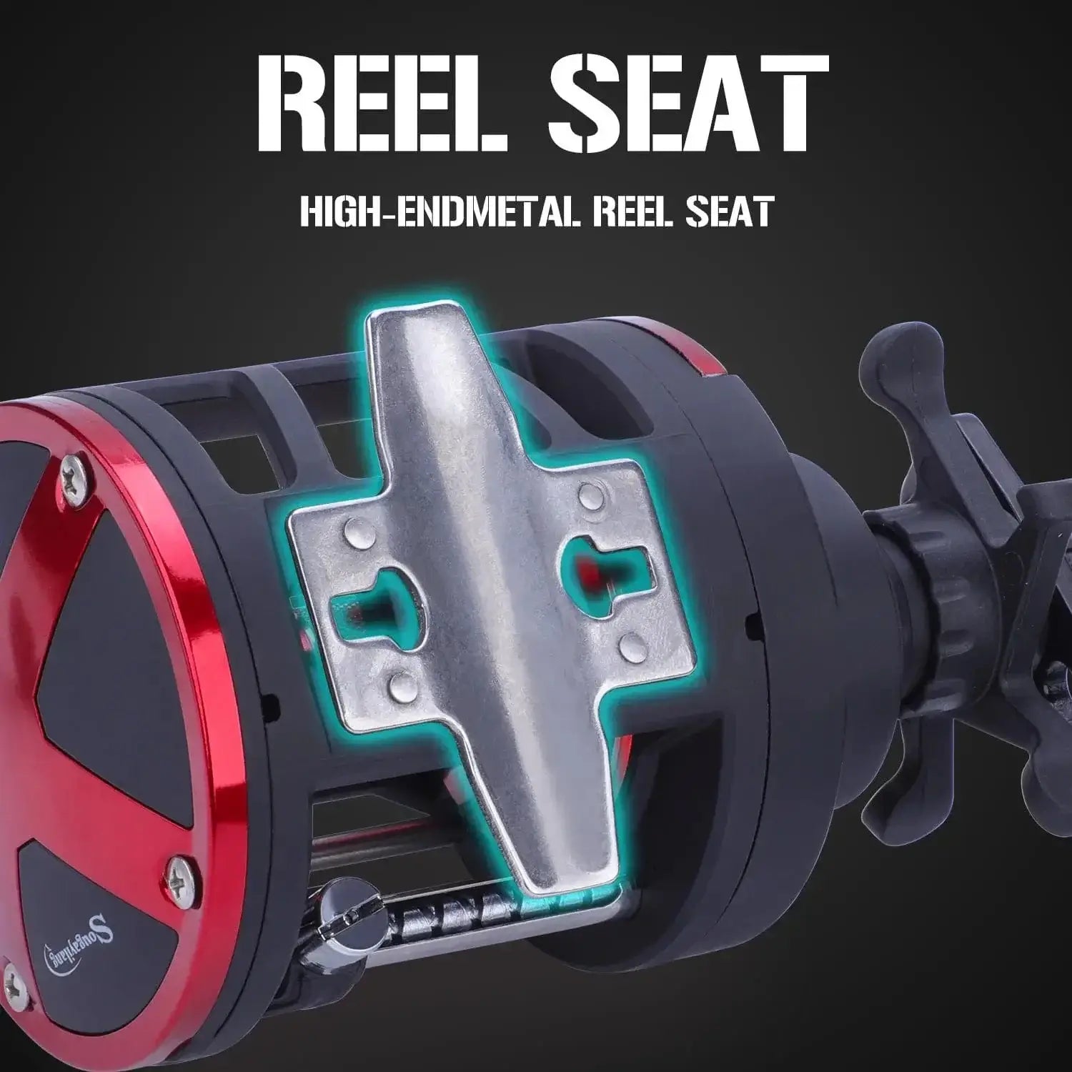 China China Sougayilang baitcasting reel Trolling Drum Fishing Reels Left/Right Hand 3+1BB Trolling Drum Fishing Reel  Max Drag 28kg Pesca