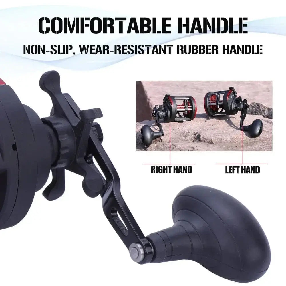 China China Sougayilang baitcasting reel Trolling Drum Fishing Reels Left/Right Hand 3+1BB Trolling Drum Fishing Reel  Max Drag 28kg Pesca