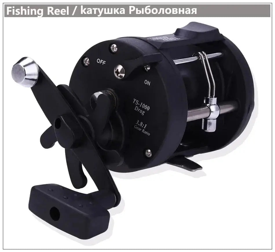 China China Sougayilang DTR-30 Trolling Drum Fishing Reels 3+1BB Left/Right Hand Saltwater Trolling Drum Fishing Reel Max Drag 28kg Pesca