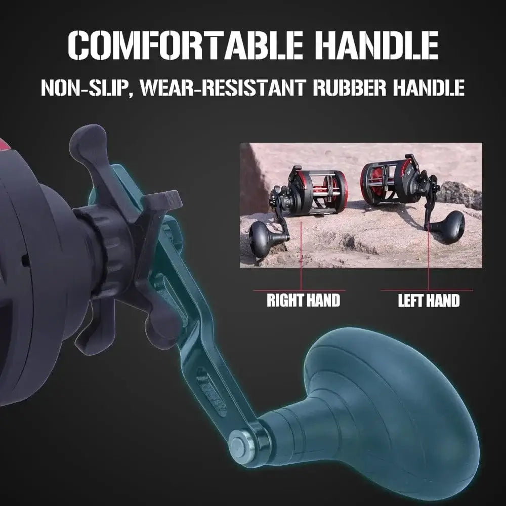 China China Sougayilang DTR-30 Trolling Drum Fishing Reels 3+1BB Left/Right Hand Saltwater Trolling Drum Fishing Reel Max Drag 28kg Pesca