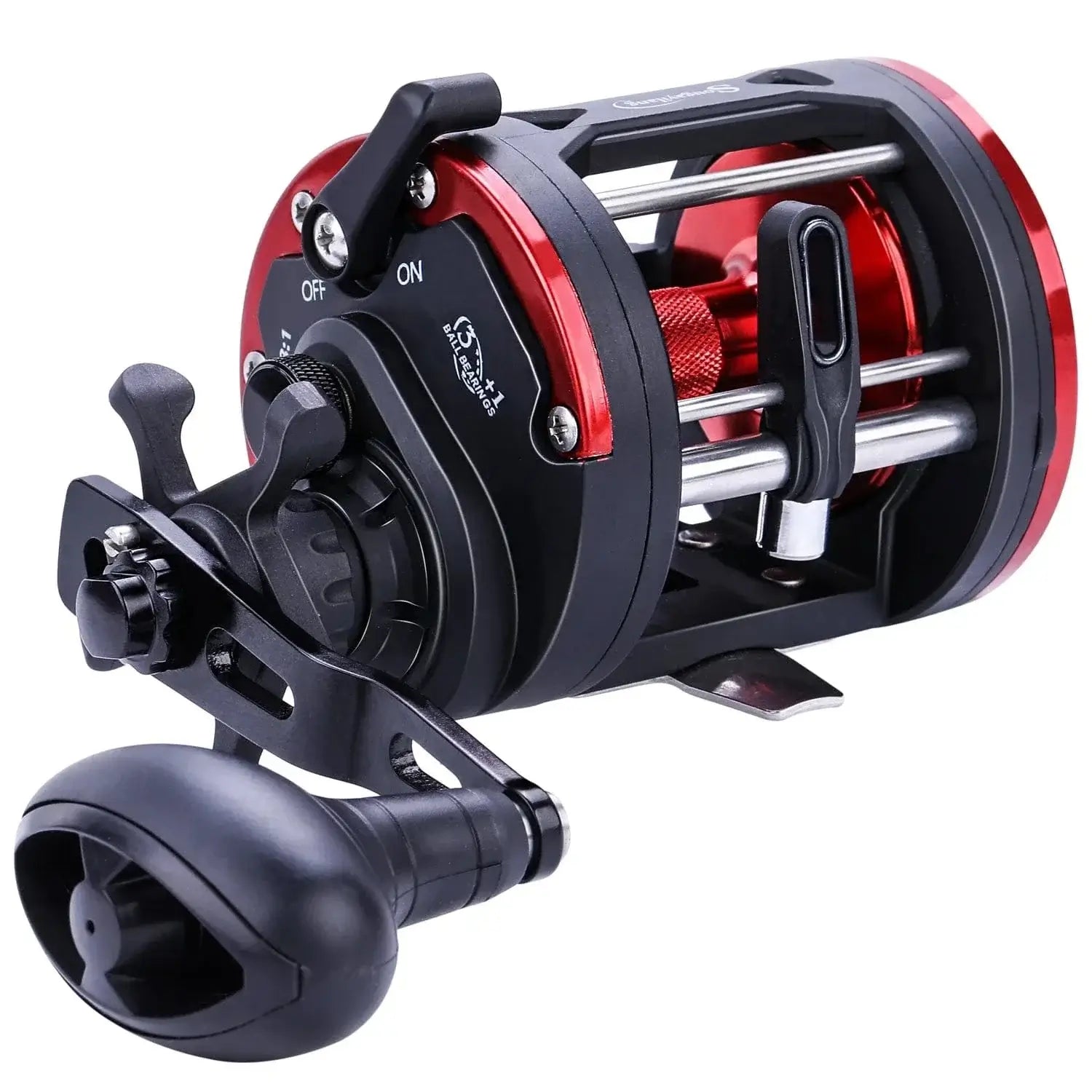 China China Sougayilang DTR-30 Trolling Drum Fishing Reels 3+1BB Left/Right Hand Saltwater Trolling Drum Fishing Reel Max Drag 28kg Pesca