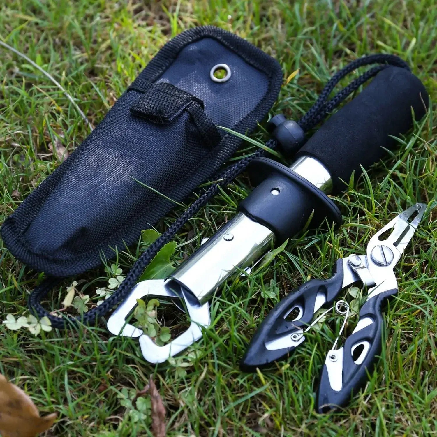 China China Sougayilang Fishing Pliers Fish Grip Tools Saltwater Resistant Aluminum Pliers EVA Handle Split Ring Hook Remover Pesca