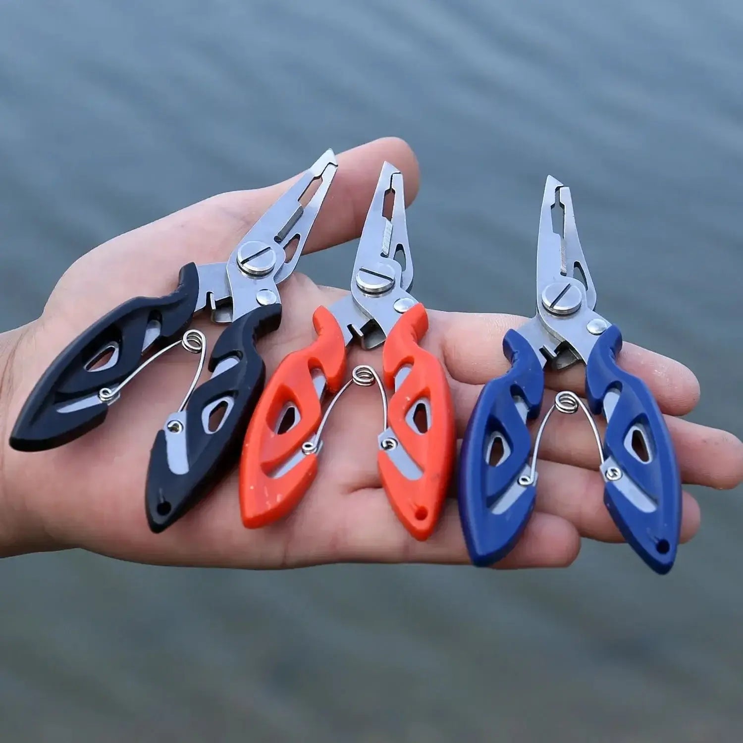 China China Sougayilang Fishing Pliers Fish Grip Tools Saltwater Resistant Aluminum Pliers EVA Handle Split Ring Hook Remover Pesca