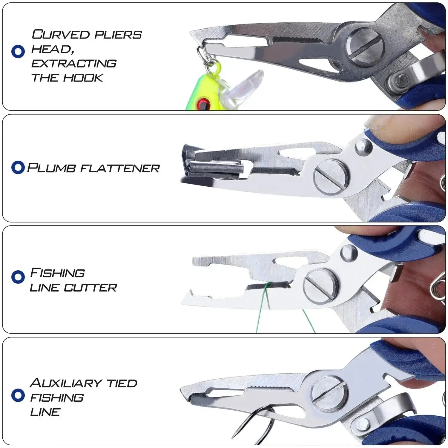 China China Sougayilang Fishing Pliers Fish Grip Tools Saltwater Resistant Aluminum Pliers EVA Handle Split Ring Hook Remover Pesca