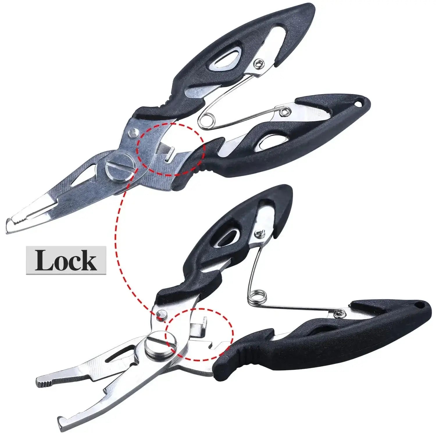 China China Sougayilang Fishing Pliers Fish Grip Tools Saltwater Resistant Aluminum Pliers EVA Handle Split Ring Hook Remover Pesca
