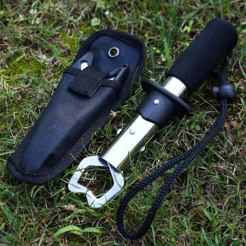 China China Sougayilang Fishing Pliers Fish Grip Tools Saltwater Resistant Aluminum Pliers EVA Handle Split Ring Hook Remover Pesca
