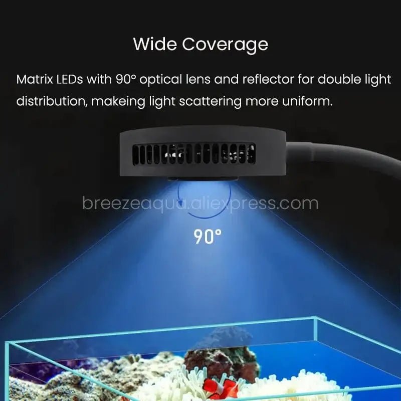 China China Spectra Aqua Knight V2 36W Full Spectrum Touch Control Built-in Timer Marine Coral Reef Saltwater Fish Tank Aquarium LED Light