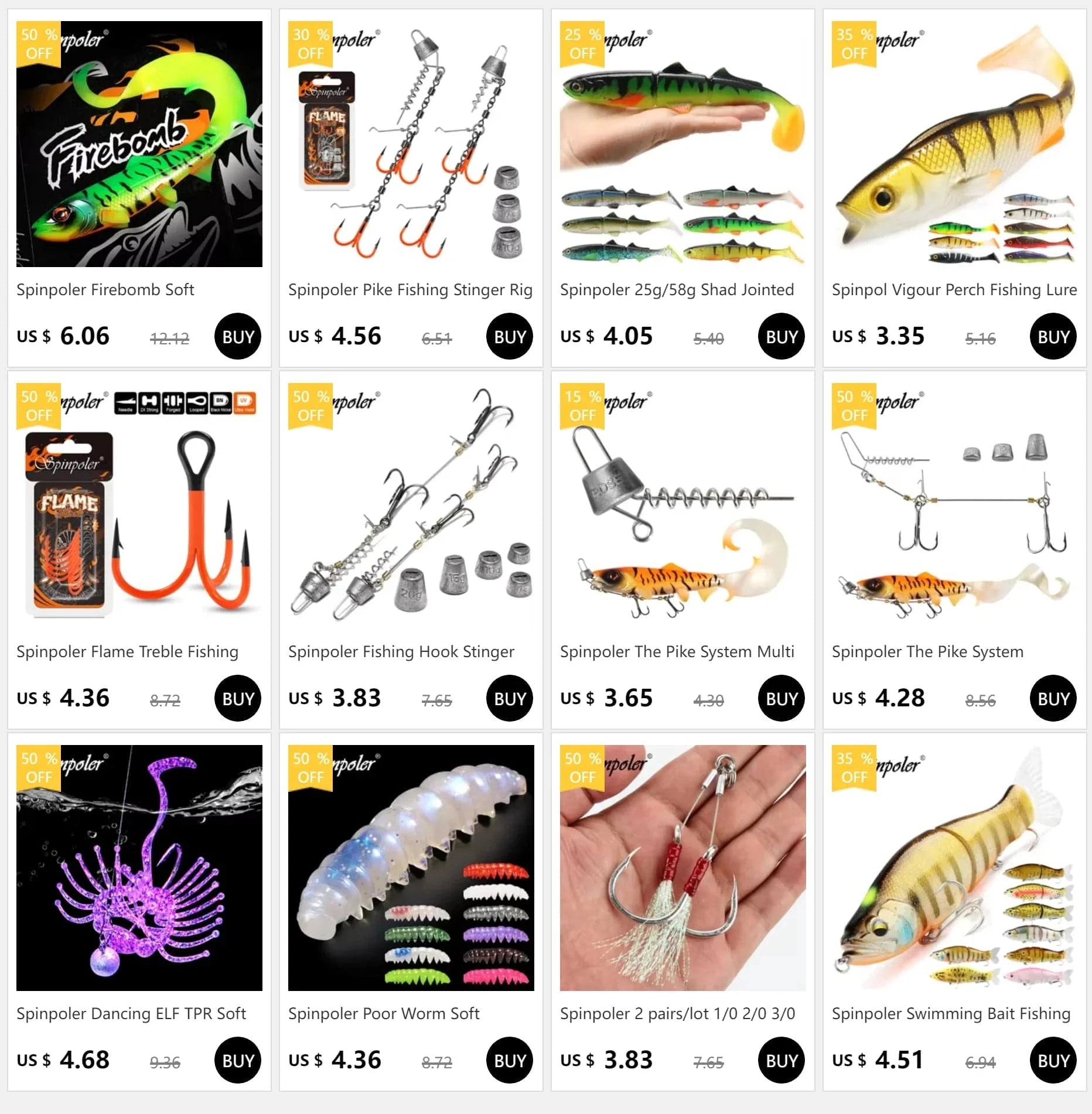 China China Spinpoler 3 4 5 Joint Fishing Swivels Copper Body with Stainless Steel for Saltwater Sea Fishing Stinger Hooks Accessories