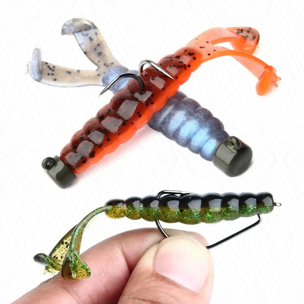 China China Spinpoler Diver Grub Fishing Lure Soft Bait Twin T Tail Floating Tpr 7cm Salted Shad Worm Frog Artificial Bass Swimbait Pesca