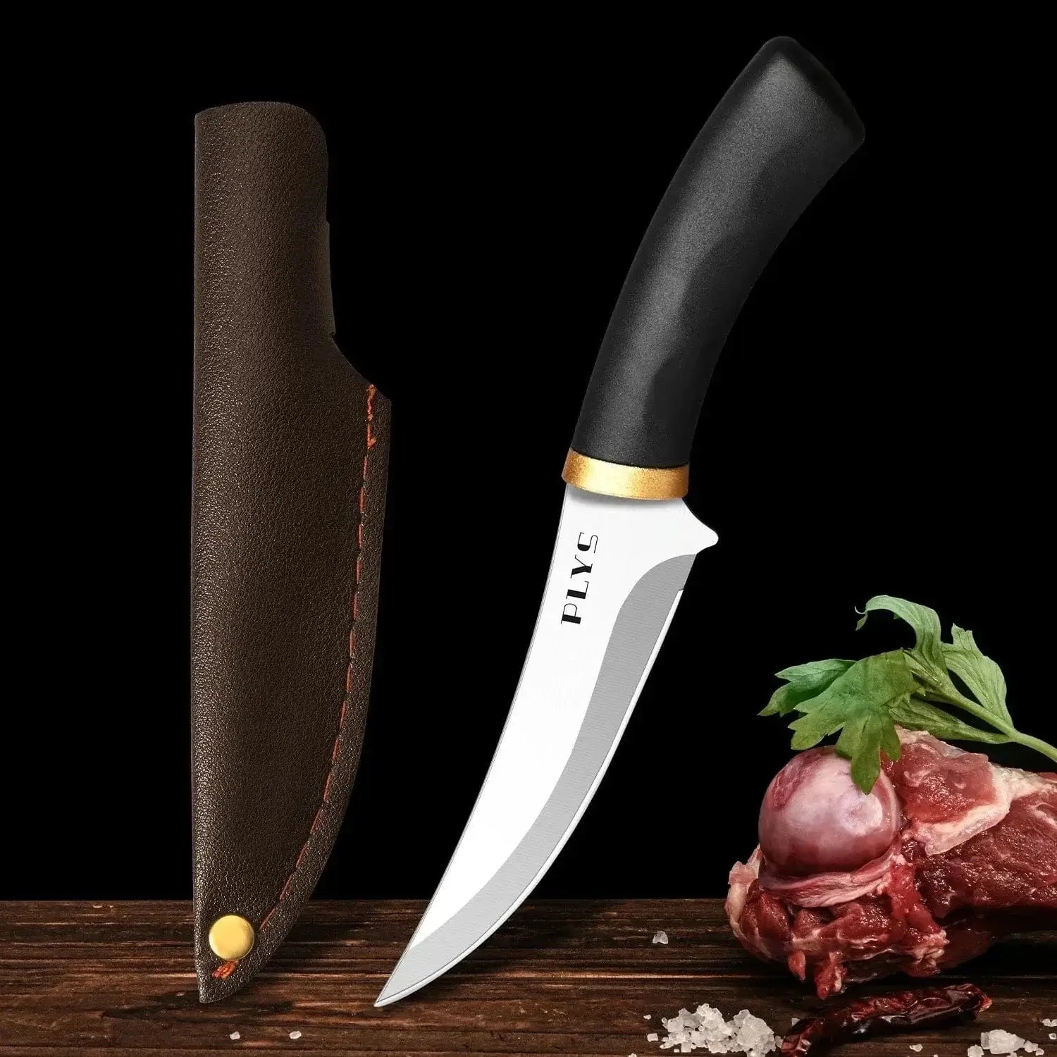 China China Stainless Steel Boning Knife Carrying Portable Outdoor Knife Barbecue Meat Cleaver Fishing Knife Paring Knife Camping Hunting