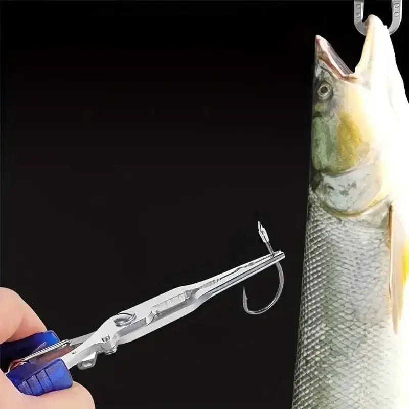 China China Stainless Steel Fishing Pliers with Non-Slip Handle and Hook Remover - Durable and Multifunctional Fishing Scissors