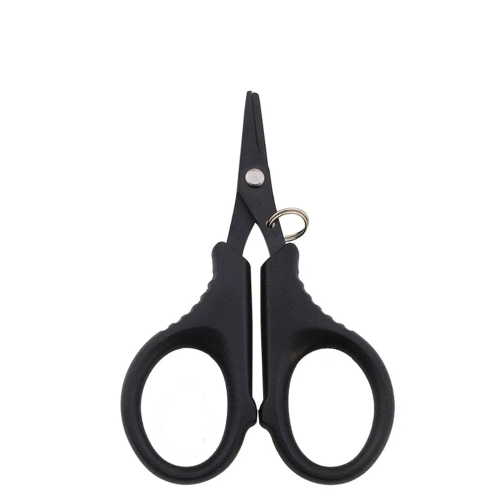 China China Stainless Steel Fishing Scissor Portable Scissor Plier Cut PE line Braid Line Cutter Plies Carp Fishing Tools Accessories