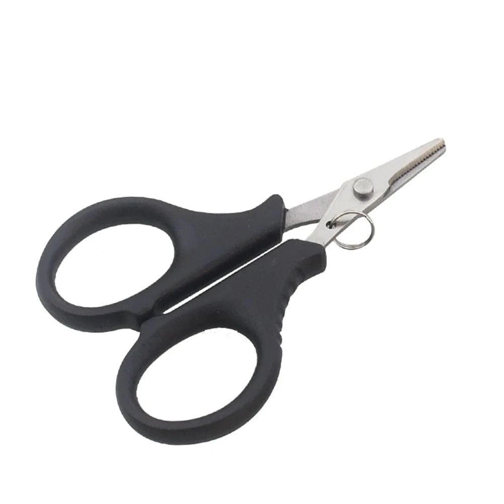 China China Stainless Steel Fishing Scissor Portable Scissor Plier Cut PE line Braid Line Cutter Plies Carp Fishing Tools Accessories
