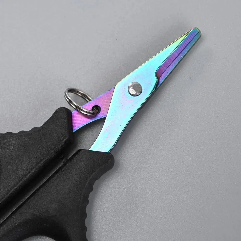 China China Stainless Steel Fishing Scissor Portable Scissor Plier Cut PE line Braid Line Cutter Plies Carp Fishing Tools Accessories