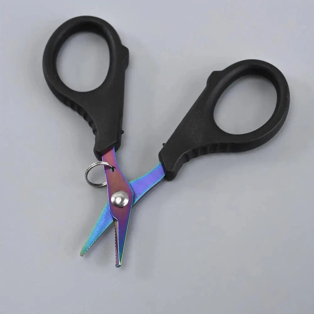 China China Stainless Steel Fishing Scissor Portable Scissor Plier Cut PE line Braid Line Cutter Plies Carp Fishing Tools Accessories