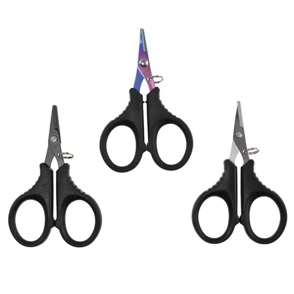China China Stainless Steel Fishing Scissor Portable Scissor Plier Cut PE line Braid Line Cutter Plies Carp Fishing Tools Accessories