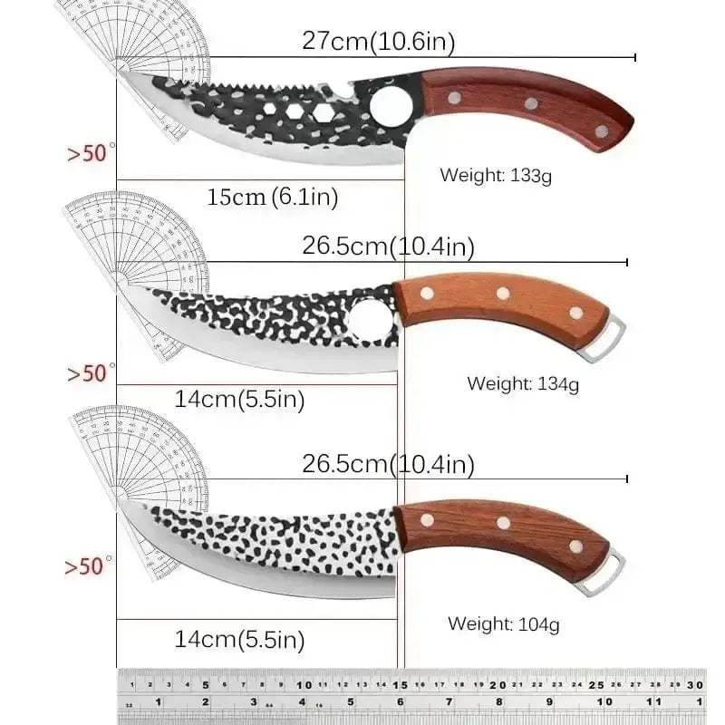 China China Stainless Steel Handmade Forged Knife Kitchen Chef Boning Knives Fishing Knife Meat Cleaver Butcher Knife Kitchen Accesories