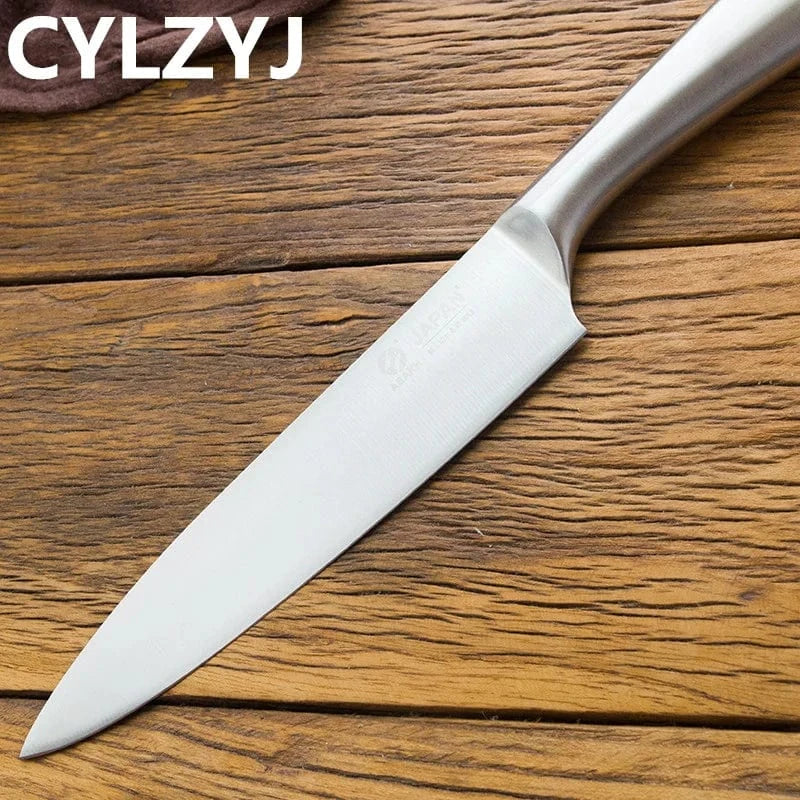 China China Stainless Steel Kitchen Knife Kitchen Knives Set Chef Knives Sets Chef Slicer Paring Bread Utility Knife Scissors Sharpener