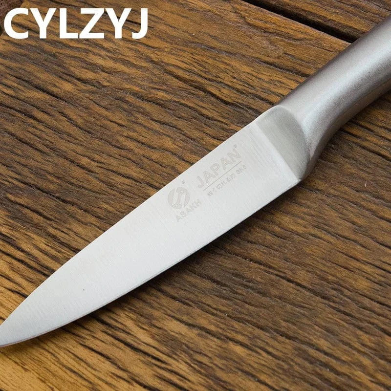 China China Stainless Steel Kitchen Knife Kitchen Knives Set Chef Knives Sets Chef Slicer Paring Bread Utility Knife Scissors Sharpener