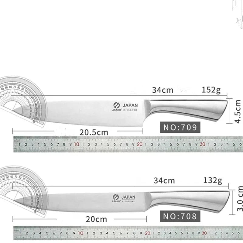 China China Stainless Steel Kitchen Knife Kitchen Knives Set Chef Knives Sets Chef Slicer Paring Bread Utility Knife Scissors Sharpener