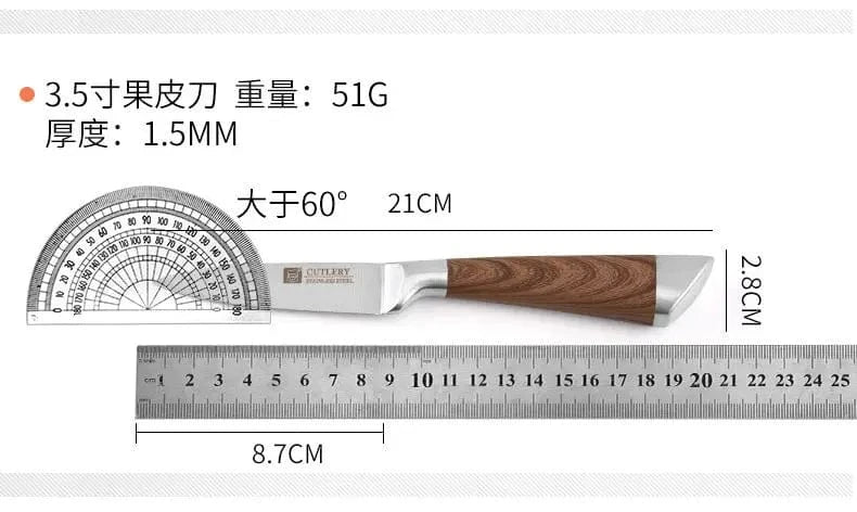 China China Stainless Steel Knife Set Kitchen Knives 6 Pcs Set Fruit Utility Boning Bread Slicing Chef Slicer Nakiri Paring Cooking Knife