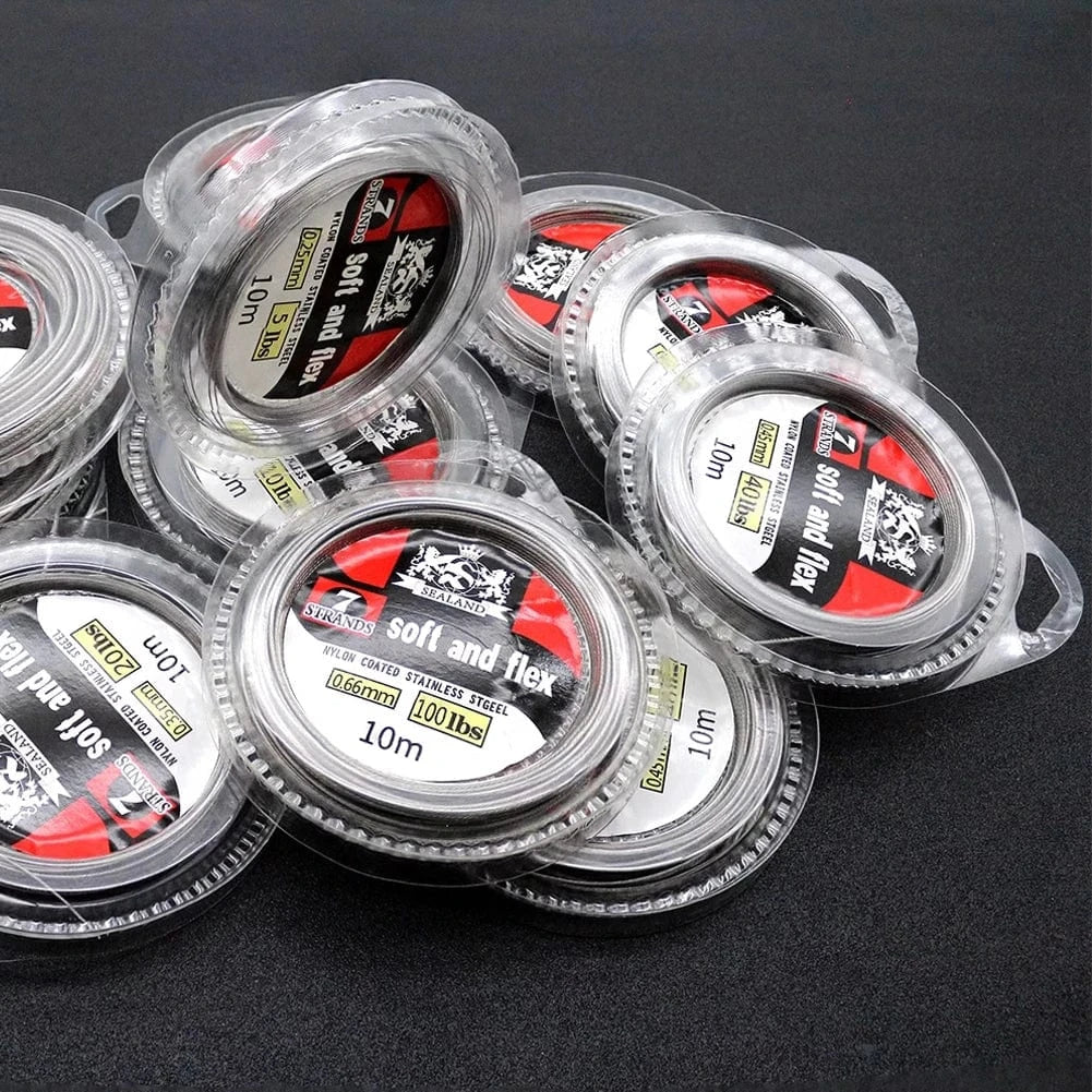 China China Stainless Steel Plastic Nylon Anti-Bite Wire Line Sea Fishing Boat Fishing Luya Anti-Wear Fishing Line Copper Tube Tight Clamp
