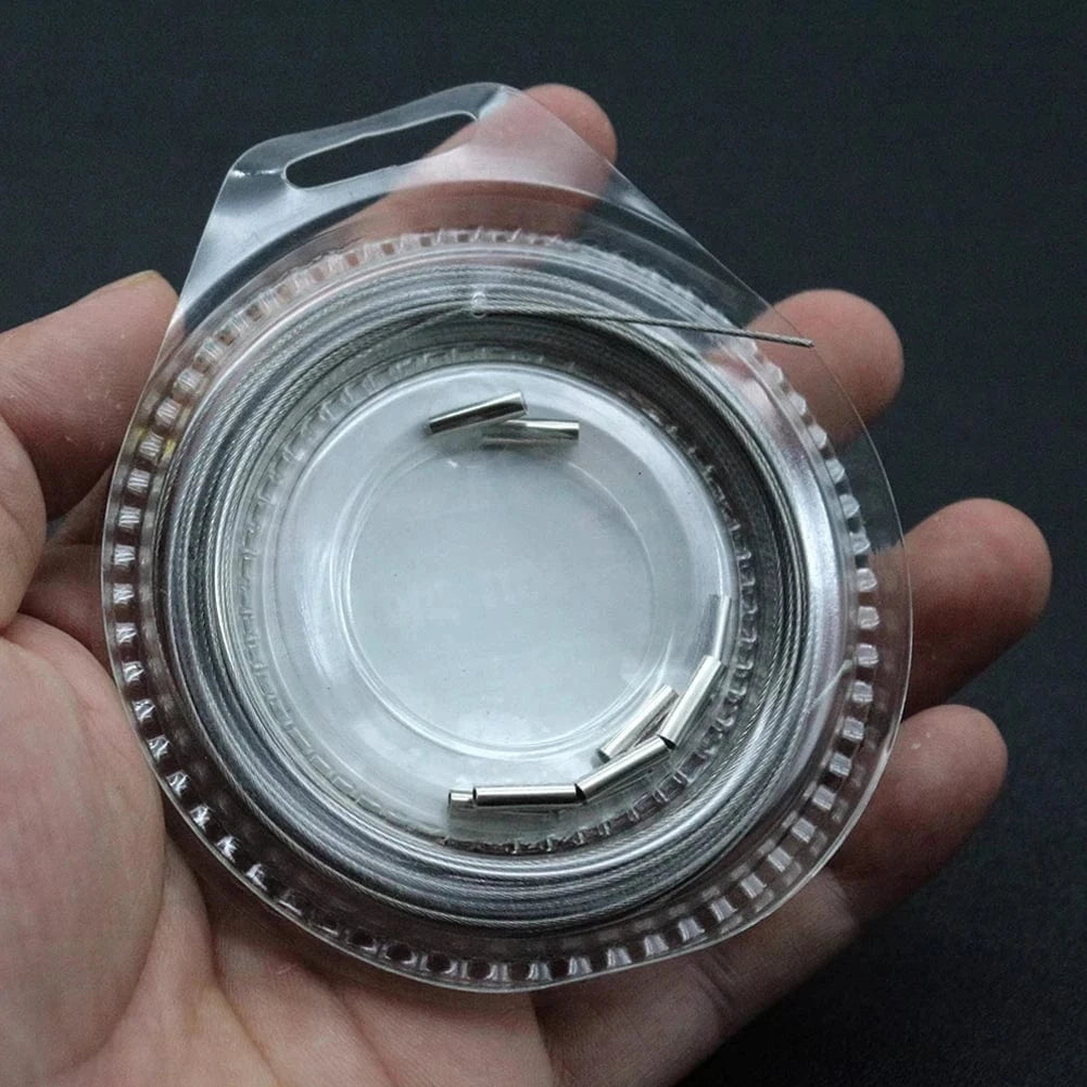 China China Stainless Steel Plastic Nylon Anti-Bite Wire Line Sea Fishing Boat Fishing Luya Anti-Wear Fishing Line Copper Tube Tight Clamp