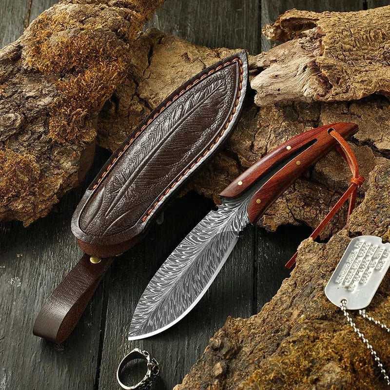 China China Stainless Steel Utility Knife Kitchen Boning Knife with Sheath Cleaver Barbecue Cutting Fishing Knife Paring Cooking Tools