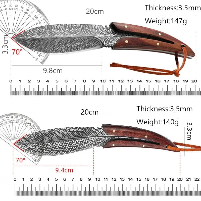 China China Stainless Steel Utility Knife Kitchen Boning Knife with Sheath Cleaver Barbecue Cutting Fishing Knife Paring Cooking Tools
