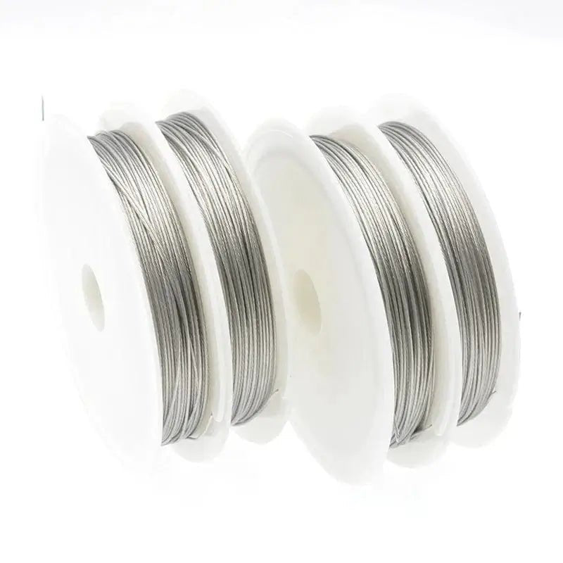 China China Stainless Steel Wire 0.3/0.38/0.45/0.5/0.6/0.7/0.8mm Never Fade Wire Cord Line Handmade DIY for Jewelry Making Bracelet&Necklace