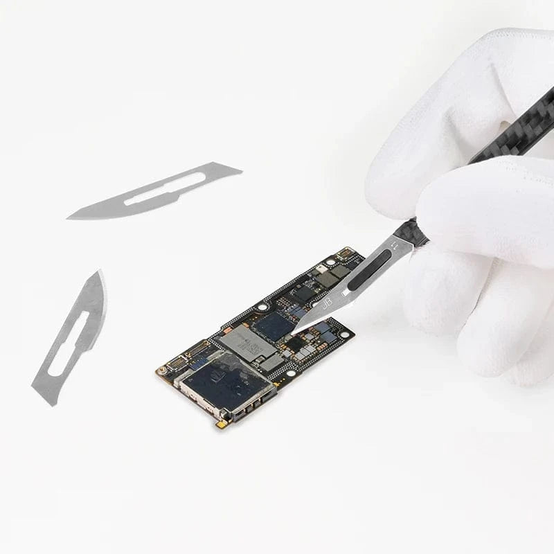 China China Standard Set QIANLI TX01 Carbon Fibre Back Cover Glass Remover Disassembly Repair Knife Set Phone Motherboard Chip Glass Glue Remove Tool Kit