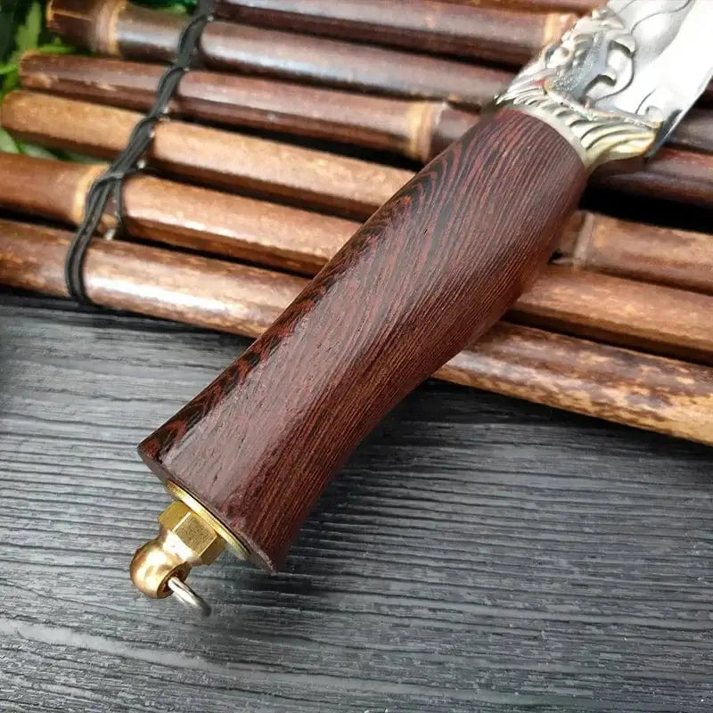China China Style A with cover 7 inch Forged Stainless Steel Kitchen Knife Handmade Chef Butcher Fishing Knife Wooden Handle Cleaver Meat Cooking Knives