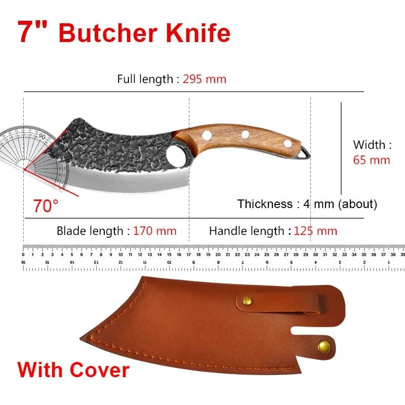 China China Style A with cover Handmade Forged Kitchen Knife
